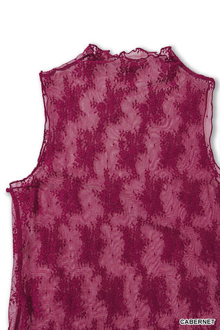 Lovely Lace Tank - Cabernet