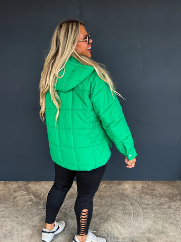 Peyton Puffer Jacket - Leopard