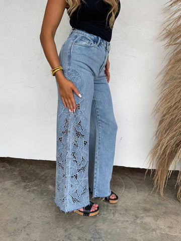 Floral Charm Jeans