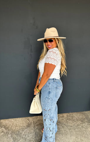 Floral Charm Jeans
