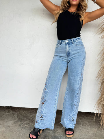 Floral Charm Jeans