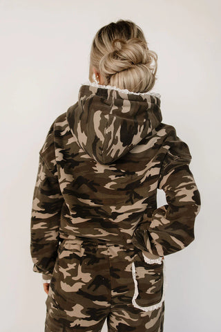 *Ampersand Ave* Comfort Zone Hoodie - Camo Lace