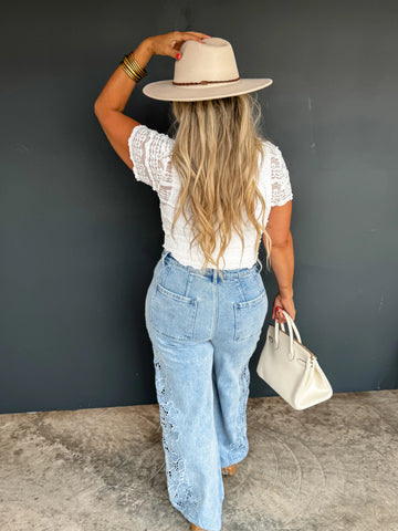 Floral Charm Jeans