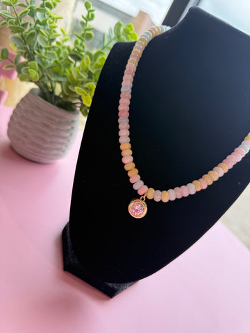 Cotton Candy - Chunky Bead+Rhinestone Charm