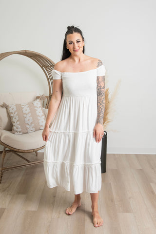 { DEX } Smocked Maxi Dress