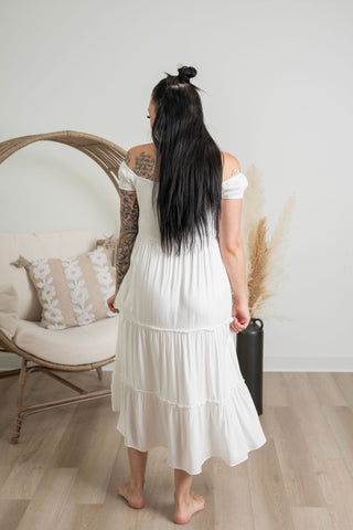 { DEX } Smocked Maxi Dress