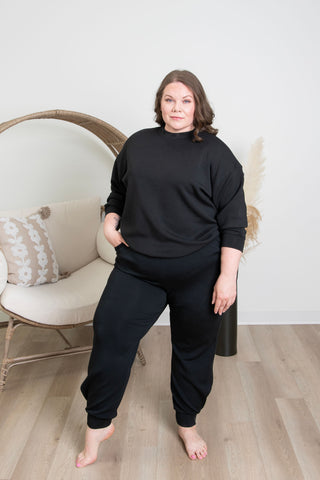 Butter Luxe Crewneck - Black