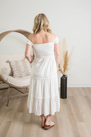 { DEX } Smocked Maxi Dress