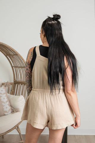 Jenny Muslin Romper - Natural