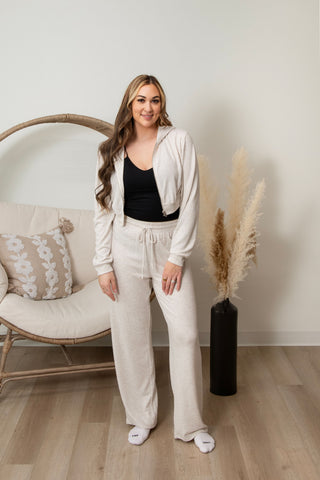 { DEX } Cropped Lounge Hoodie