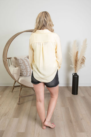 { DEX } Textured Blouse - Butter