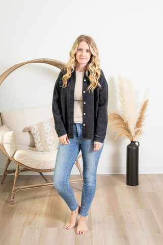 { DEX } Knit Denim Jacket