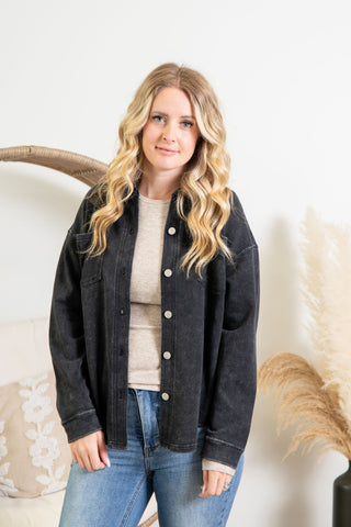 { DEX } Knit Denim Jacket