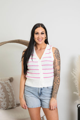Maxine Vest - Pink